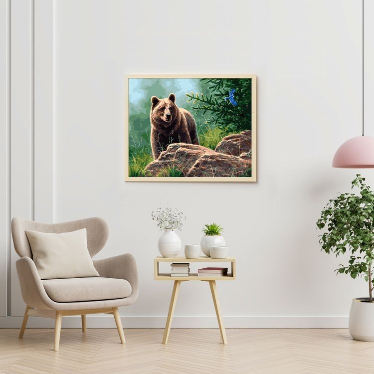 Картина по номерам «Сибирский бурый медведь» — картинка 3