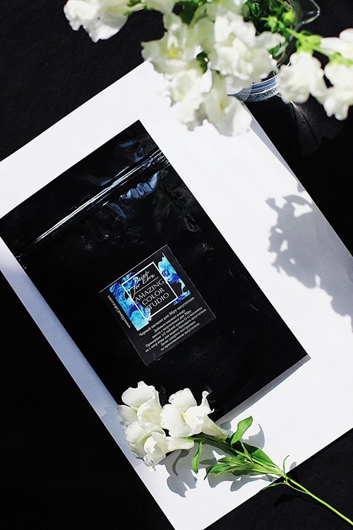 Черный пигмент для эбру-загустителя 50 г, Amazing Color — картинка 2