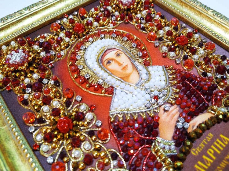 Набор для вышивания хрустальными камнями «Святая Марина» — картинка 11