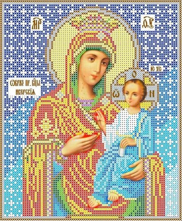 Рисунок на ткани «Богородица Иверская»