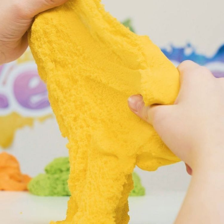 Кинетический пластилин Лепа «Zephyr» желтый 0,3 кг (Дой-пак) — картинка 3