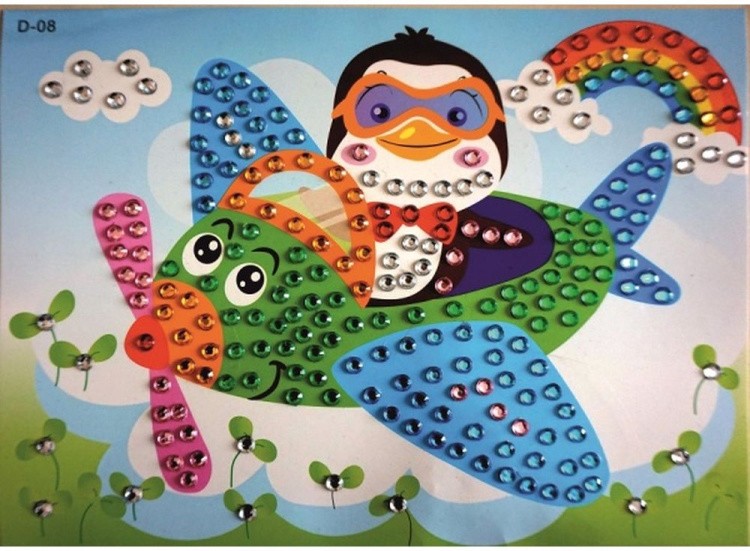 Мозаика из стикеров «Пингвин-пилот» — картинка 2