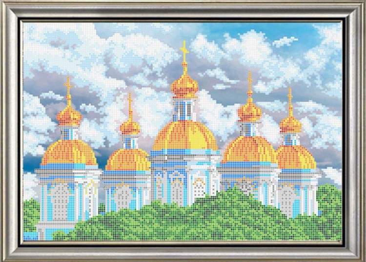 Рисунок на ткани «Никольский Московский Собор»