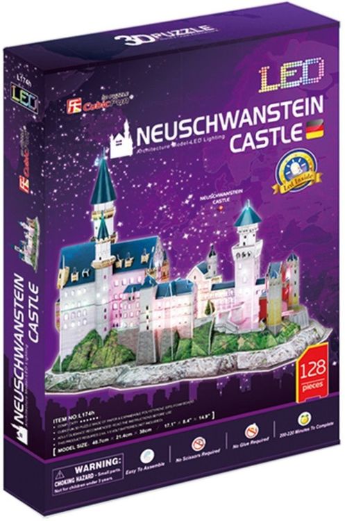 3D-пазл CubicFun Замок Нойшванштайн (Германия), с подсветкой — картинка 2