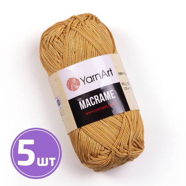 Пряжа YarnArt Macrame (155), солома, 5 шт. по 90 г