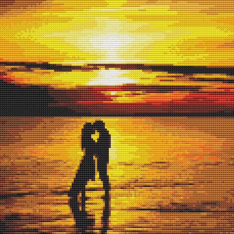 Алмазная вышивка «Закат для двоих» — картинка 2