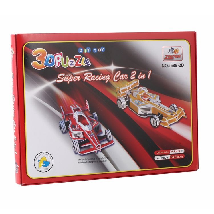 3D-пазлы «Супергоночный автомобиль», ZILIPOO — картинка 2