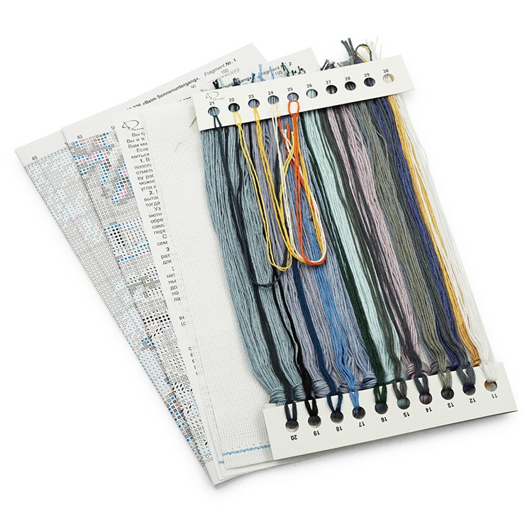 Набор для вышивания «На закате» по мотивам картины Юлия Клевера — картинка 2