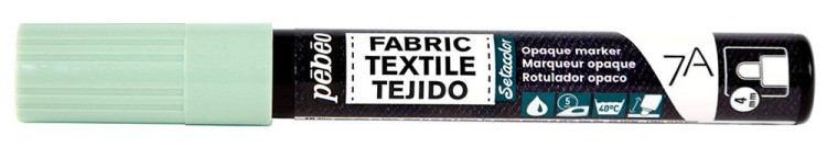 Маркер для темных и светлых тканей Pebeo 7A Opaque, 4 мм, перо круглое, пастельный зеленый — картинка 2
