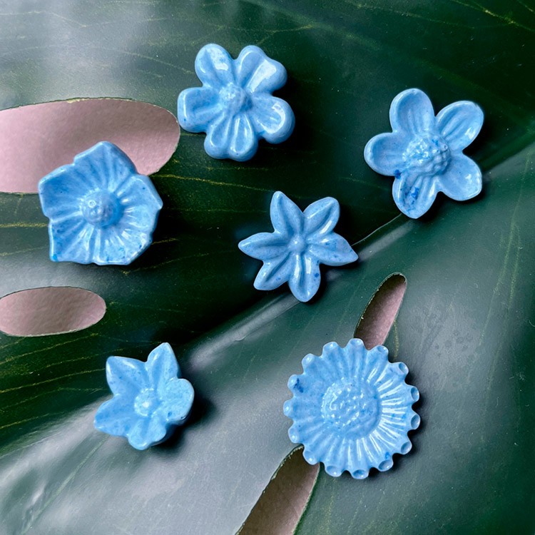 Силиконовый молд - Цветы №1, 8x6см 1 шт. — картинка 4