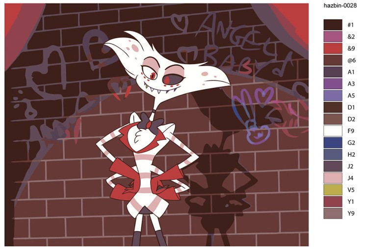 Картина по номерам «Отель Хазбин (Харбин): Энджел Даст» — картинка 2