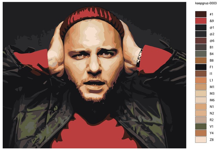 Картина по номерам «Рэп-группа Каспийский груз: Брутто 2» — картинка 2