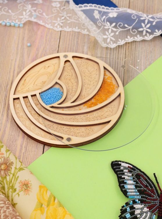 Органайзер для бисера с крышкой «Птичка» — картинка 2