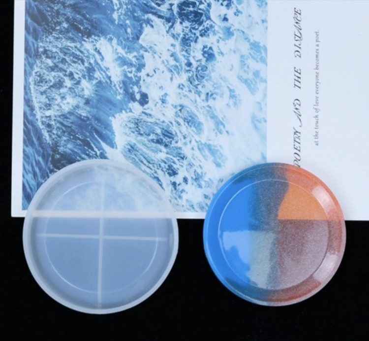 Силиконовый молд для эпоксидной смолы - Тарелка круг, 20 см — картинка 6