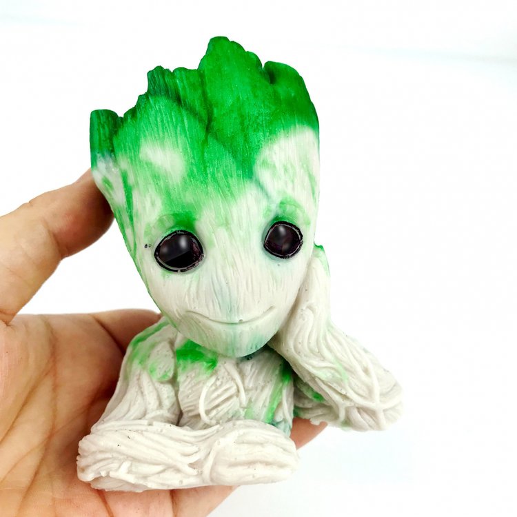 Силиконовый молд - Малыш Грут, 11x9см, 1 шт. — картинка 2