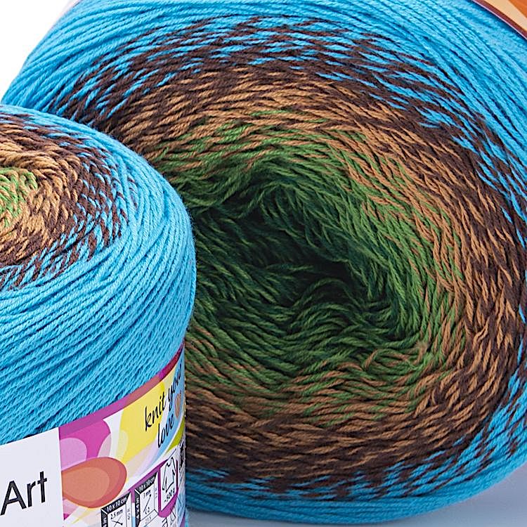 Пряжа YarnArt Flowers (314), мультиколор, 5 шт. по 200 г — картинка 2