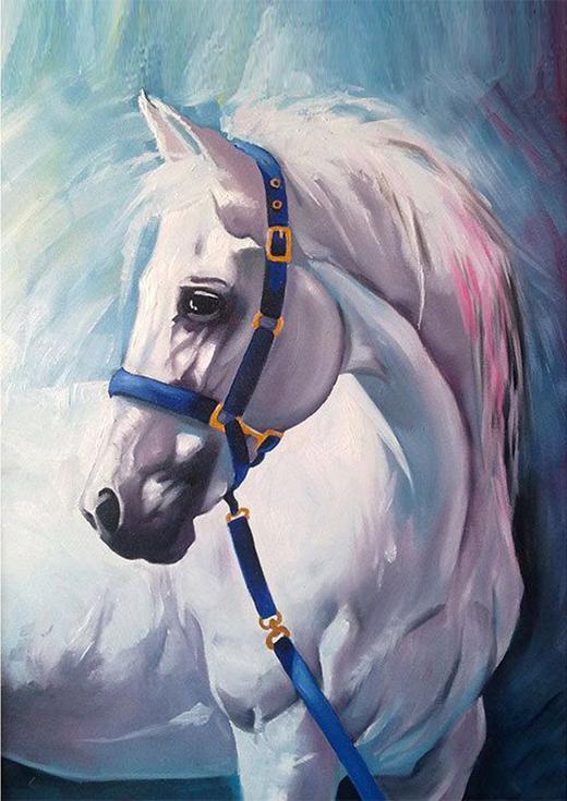 Алмазная вышивка «Грезы белого коня»