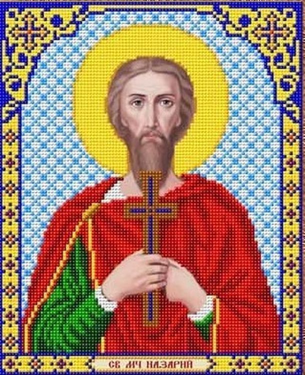 Рисунок на ткани «Святой Мученик Назарий»