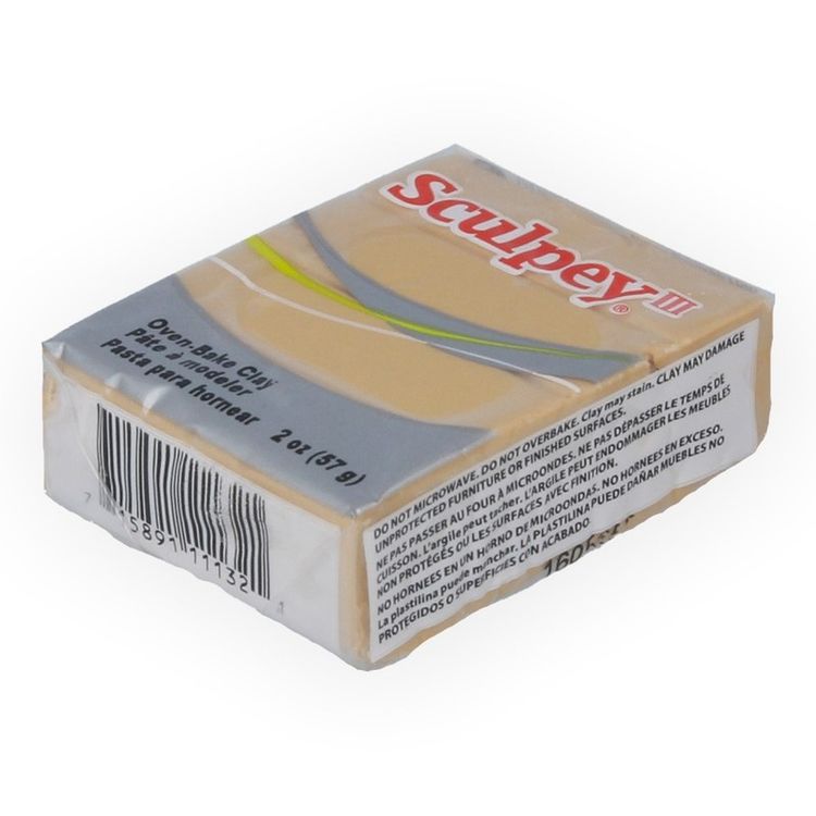 Полимерная глина Sculpey III, цвет: 1132 под светлое золото, 42 г — картинка 2