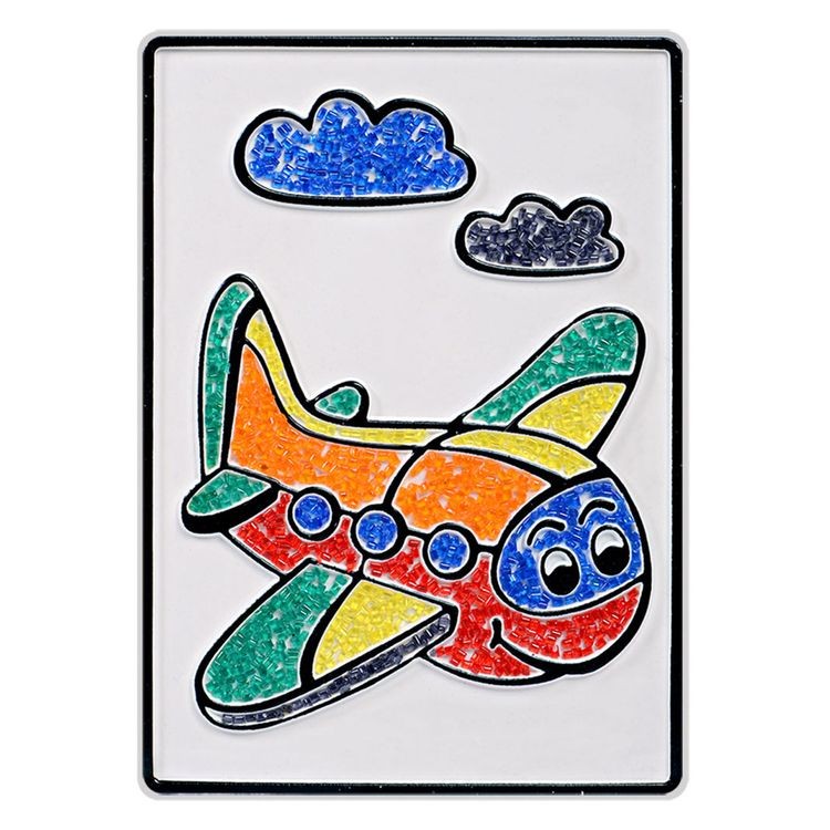 Набор для творчества «Насыпь на клей. Самолёт», тип 23 — картинка 2