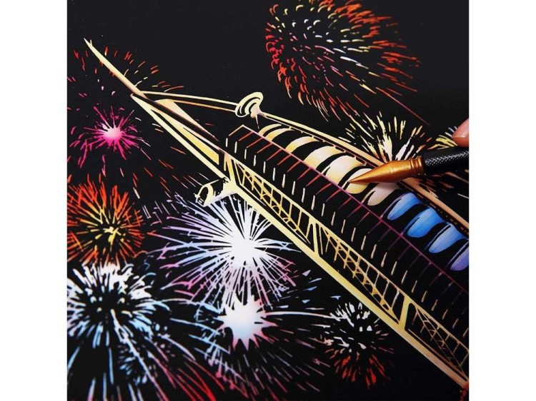Скретч-набор «Fireworks» (цветные) — картинка 2