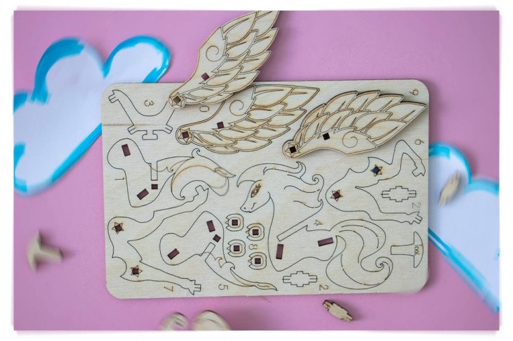 Конструктор из дерева UNIT Пегас, UNIWOOD — картинка 5