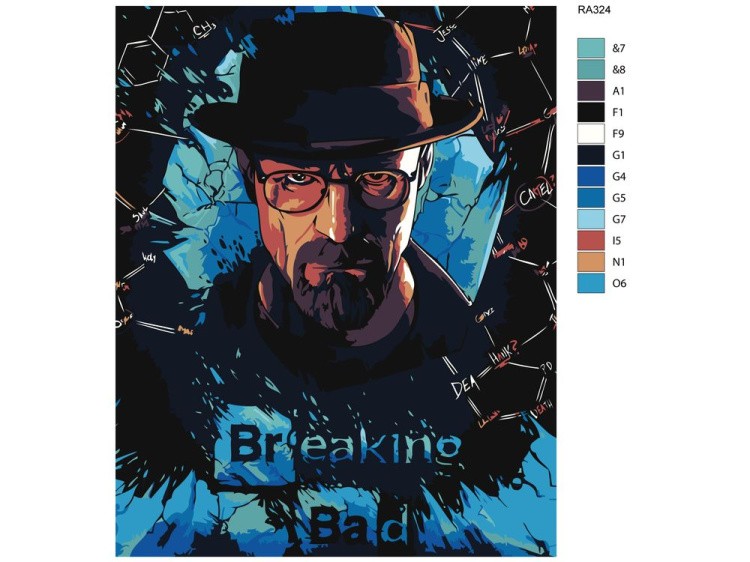 Картина по номерам «Breaking Bad» — картинка 2