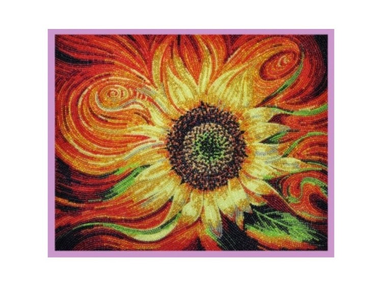 Набор для вышивания бисером «Огненный цветок»