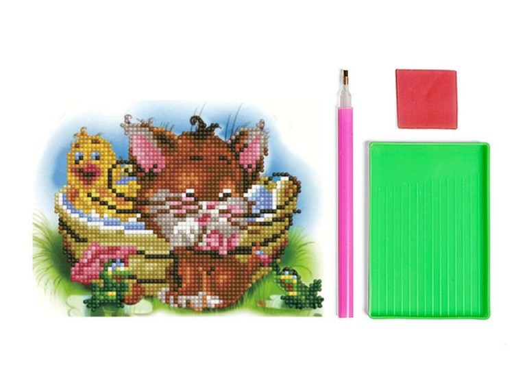 Алмазная вышивка-открытка «Водные процедуры» — картинка 2