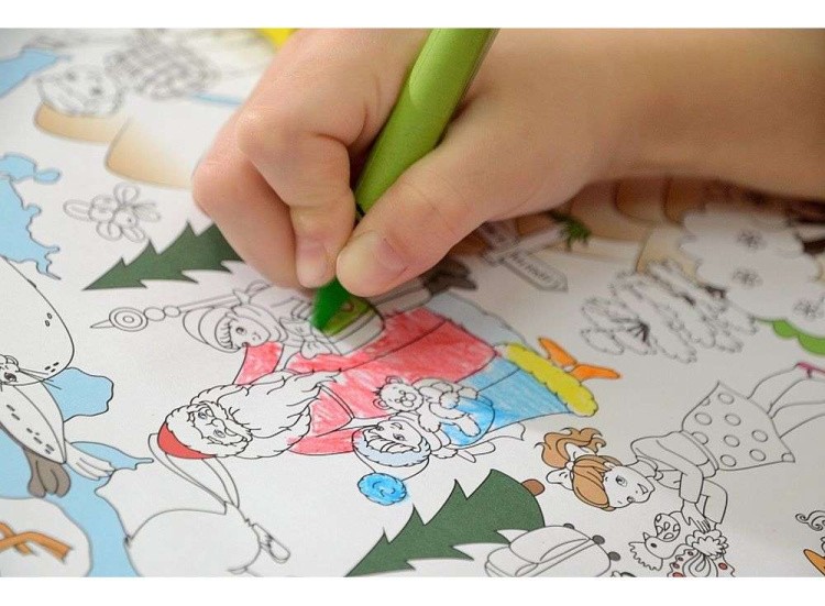 Карта-раскраска «Наша Родина - Россия» — картинка 3