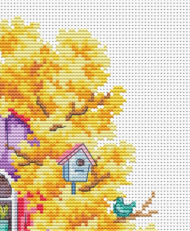 Набор для вышивания «Кошкин дом. Осень» — картинка 3