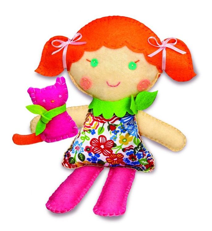 Школа шитья «Кукла и котенок», набор 4M — картинка 4