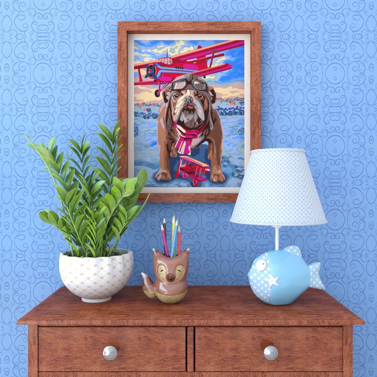 Картина по номерам по дереву «К полету готов» — картинка 2