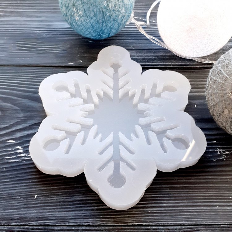 Снежинка, модель №20 - Силиконовый молд MyMold — картинка 4