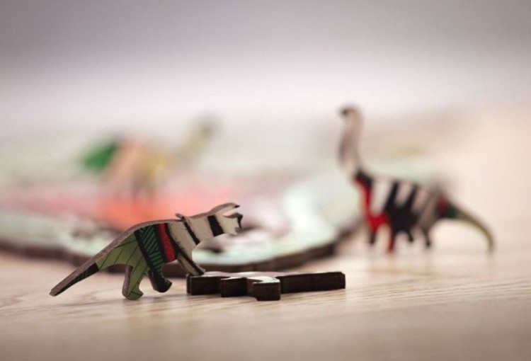 Деревянный пазл-головоломка «Динозавр», Eco Wood Art — картинка 2