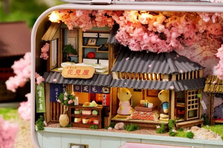 Сборная модель (румбокс) в шкатулке «Вишня в цвету» — картинка 10