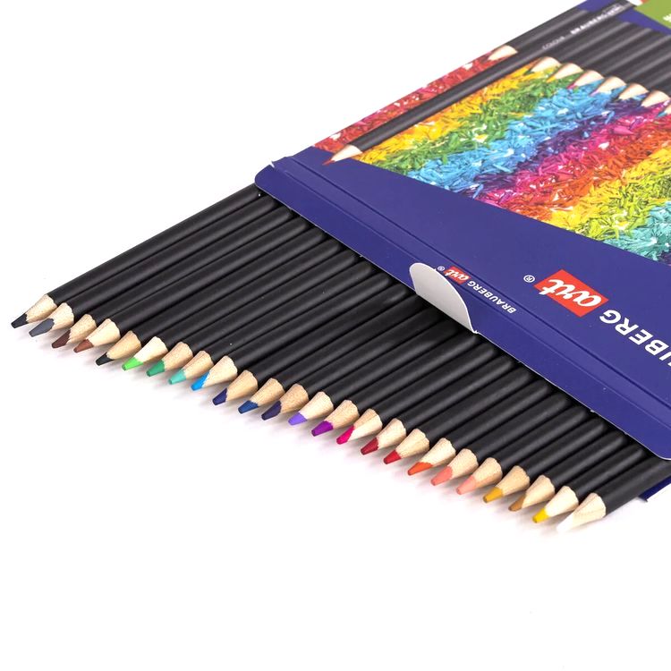 Карандаши художественные цветные BRAUBERG ART CLASSIC, 24 цв., мягкий грифель 3,3 мм — картинка 3