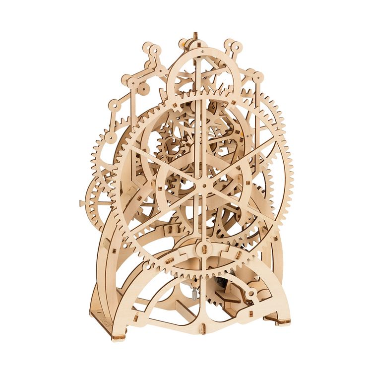 Деревянный механический конструктор «Часы-маятник» — картинка 2