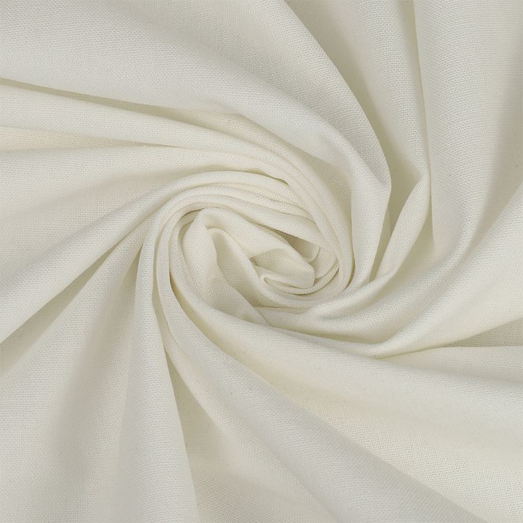 Ткань льняная, 1 м x 140 см, 200 г/м², цвет: экрю, TBY