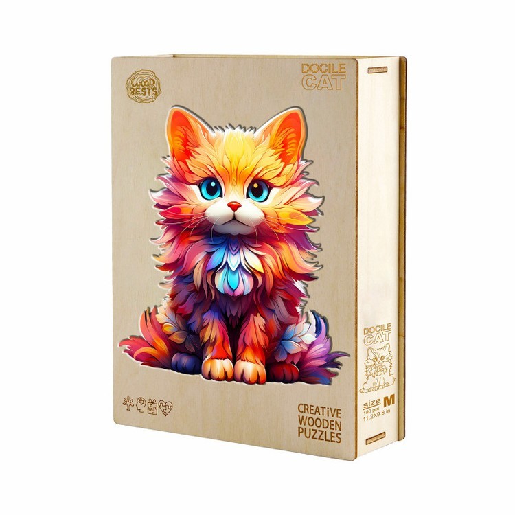Деревянные пазлы «Рыжий пушистик S», Woodbests — картинка 5