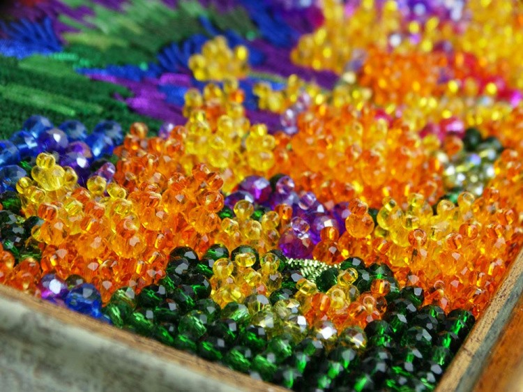 Набор вышивки хрустальными камнями «Лавандовые поля» — картинка 14