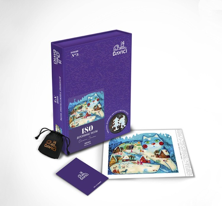 Деревянные пазлы DAVICI «Зимушка» — картинка 9