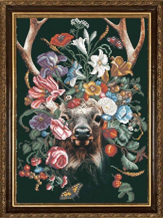 Рисунок на ткани «Природа и звери. Олень»