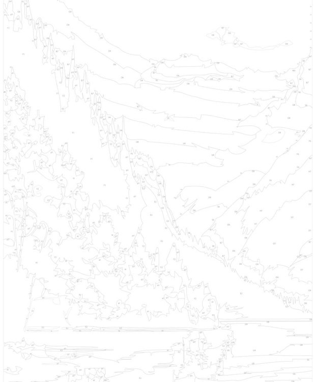 Картина по номерам «Осень в горах» — картинка 3