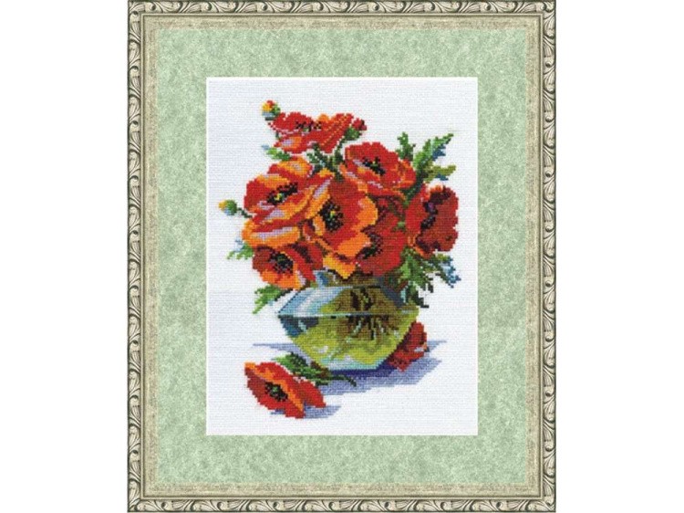 Набор для вышивания «Маки в вазе» — картинка 2