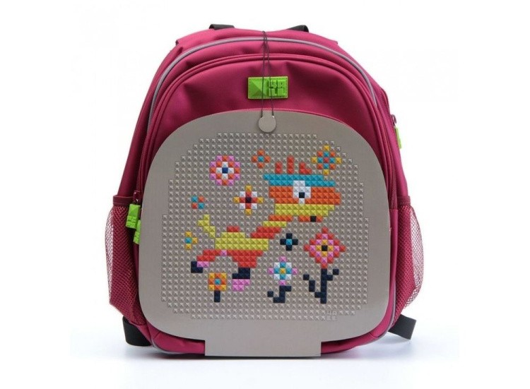 Рюкзак 4ALL Kids с битами, красно-бежевый — картинка 5