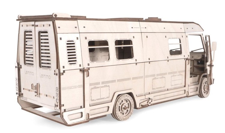 Деревянный конструктор 3D «Пикник. Домик для кукол на колесах», Lemmo — картинка 5