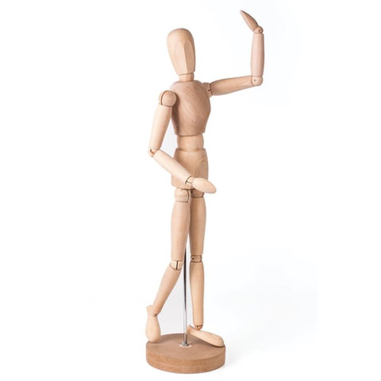 Манекен человека художественный мужской, дерево, высота 51 см, BRAUBERG ART CLASSIC — картинка 4