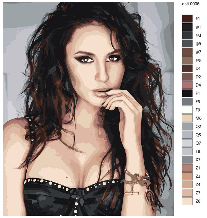 Картина по номерам «Российская певица Анна Асти Anna Asti 6» — картинка 2