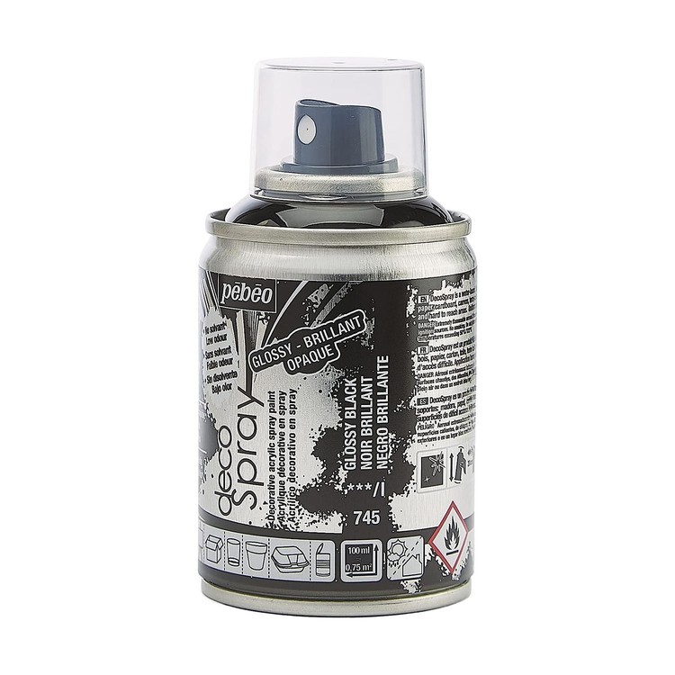 Краска на водной основе decoSpray, 093745 Черный глянцевый — картинка 3